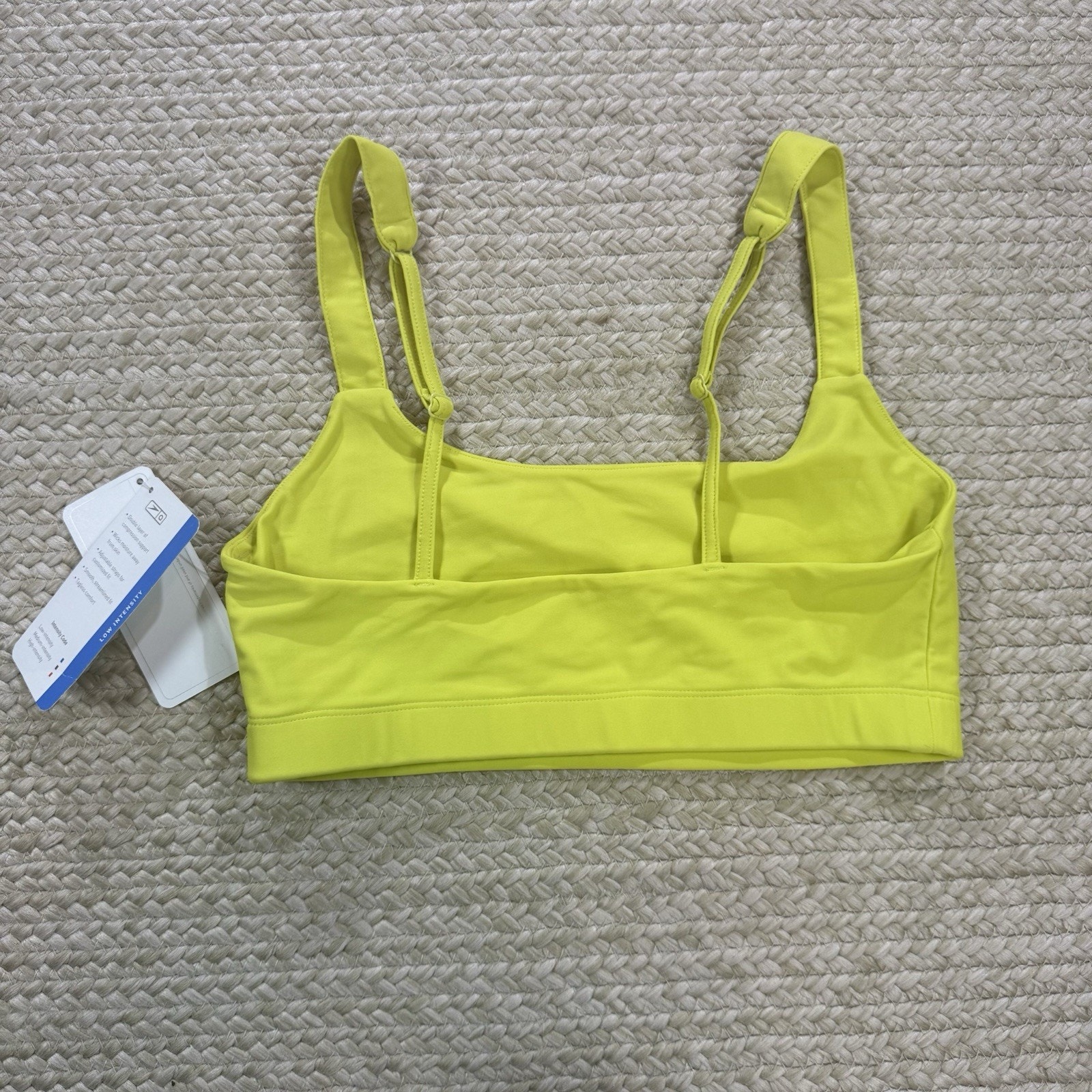 Speedo Axcelerate Low Intensity Sports Bra Nwt Adjustable Straps Neon Green Sz S — image 4 of 6